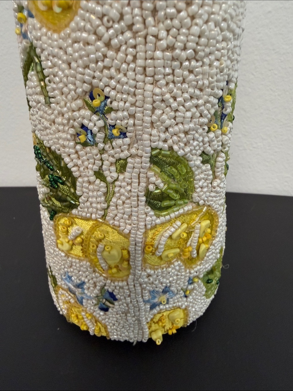 Handcrafted In India | Beaded Whimsical Fun Lemon Bucket Bag 🍋 - Picture 5 of 13